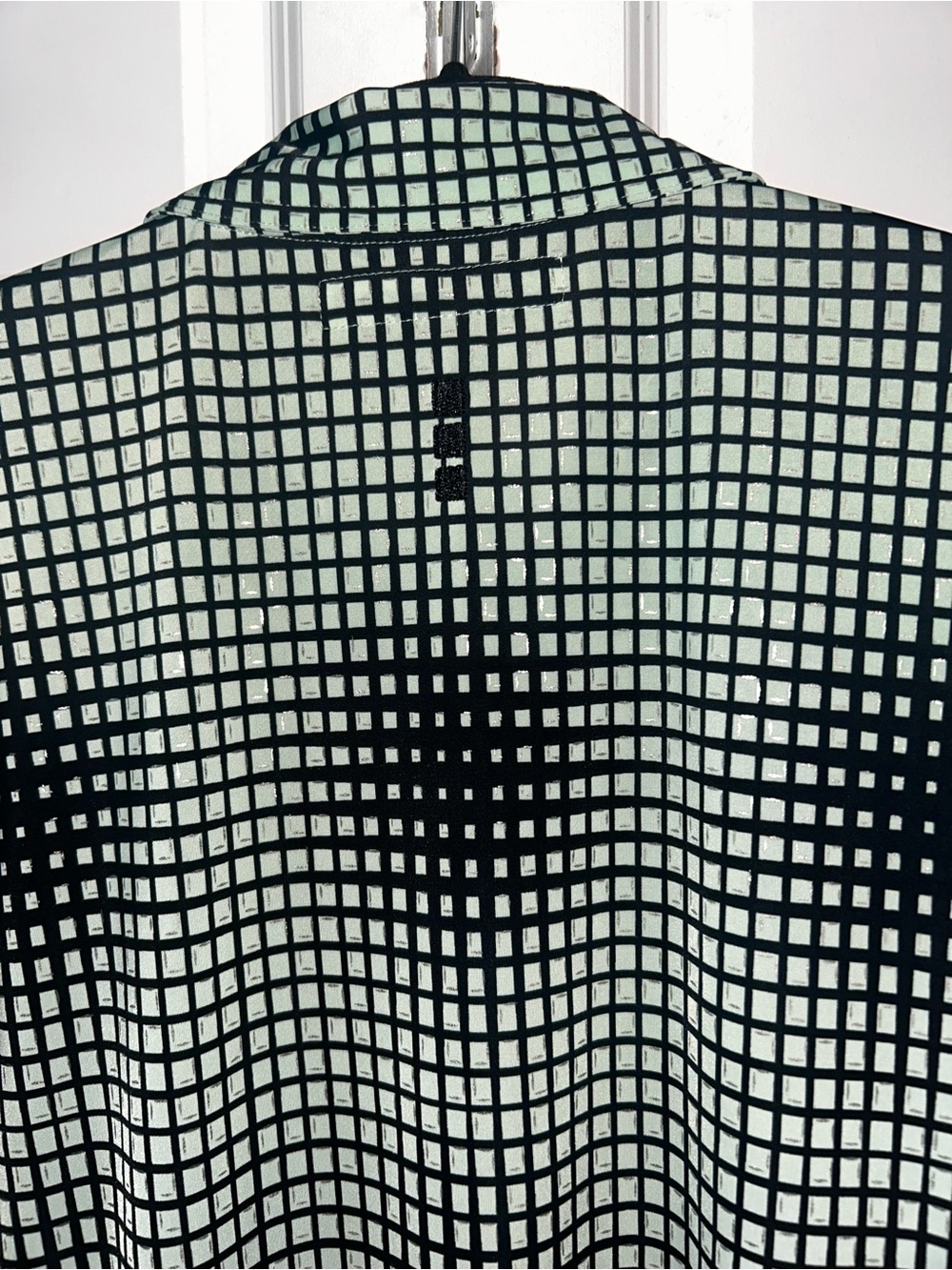 jamie sadock sea green and black Grid Short Sleeve Polo - Picture 8 of 9